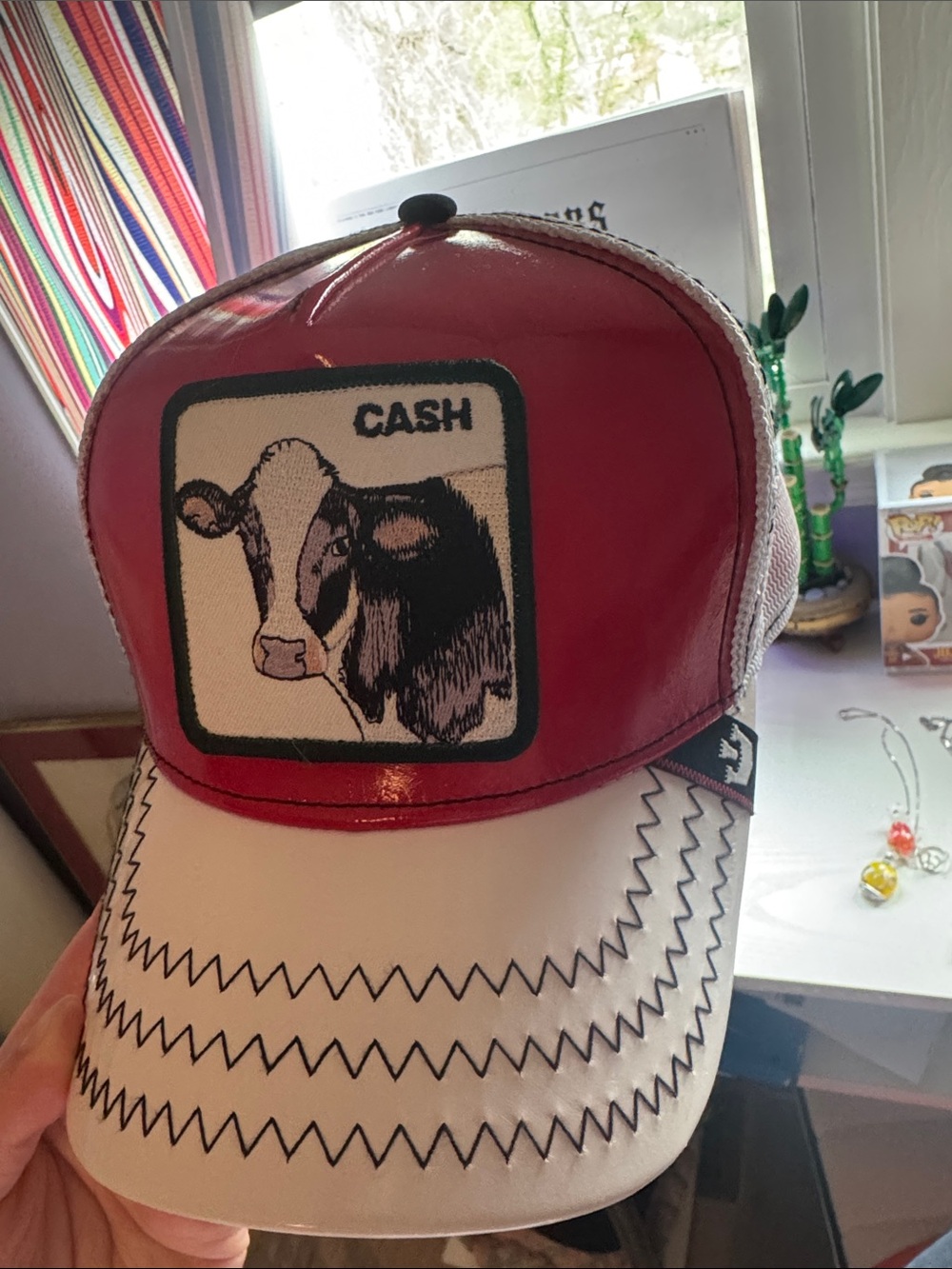RARE Goorin Bros patent red an white hat
